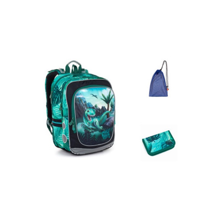 Set ghiozdan TOPGAL 20045, 3 piese, ergonomic, multicolor