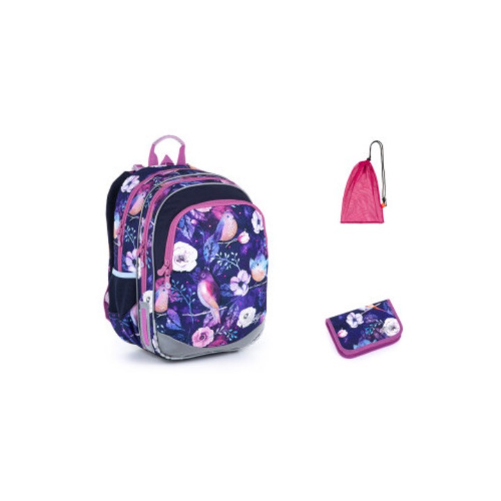 Set ghiozdan TOPGAL ELLY 21004, 3 piese, design tematic, multicolor