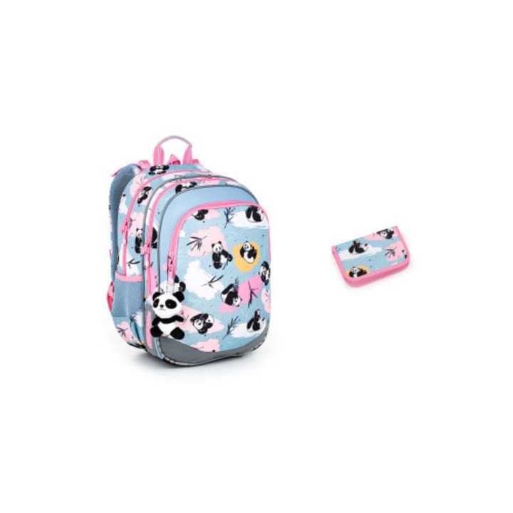 Set ghiozdan TOPGAL ELLY 22004, 3 piese, spate ergonomic, multicolor