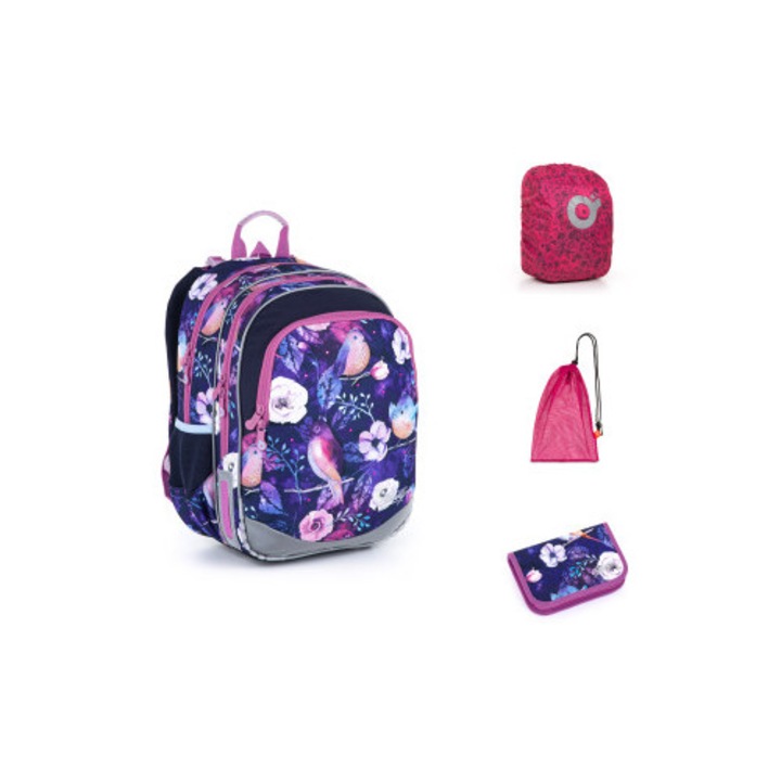 Set ghiozdan TOPGAL ELLY 21004, 3 piese, design tematic, multicolor