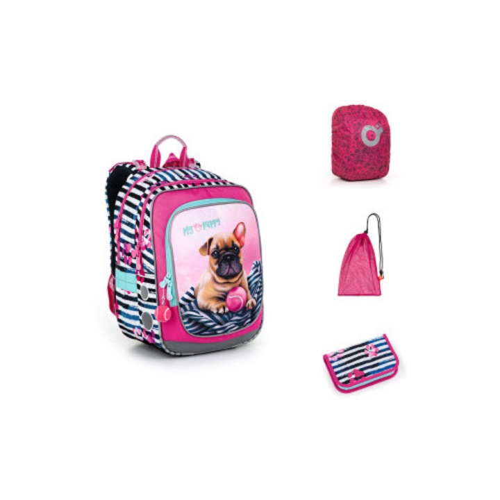 Set ghiozdan TOPGAL ENDY 22005, 3 piese, multicolor, spate ergonomic