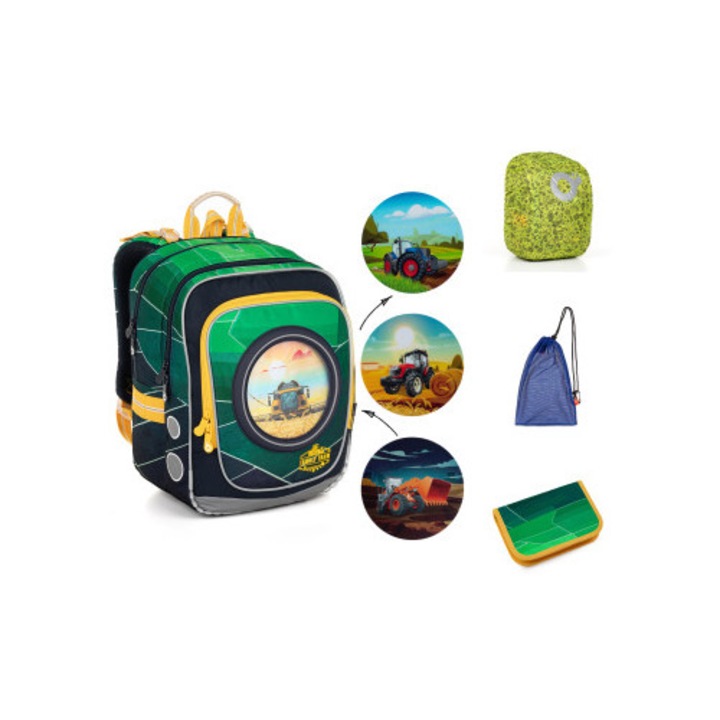 Set ghiozdan TOPGAL ENDY 23015, 3 piese, design tematic, multicolor