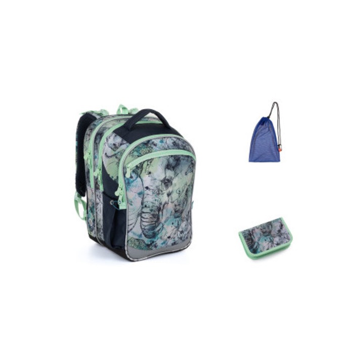 Set ghiozdan TOPGAL COCO 23016, 3 piese, multicolor, material durabil