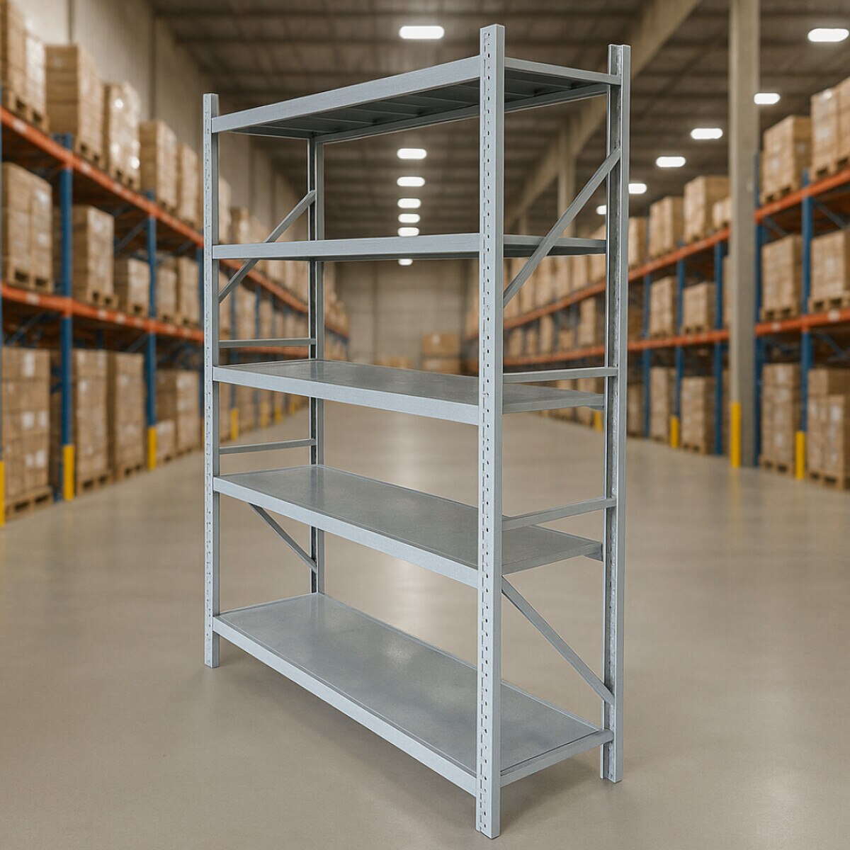 Large Storage Size Raft Raft profesional pentru depozitare H2500xl600xL2070,1000 kg-WHITE - eMAG.ro