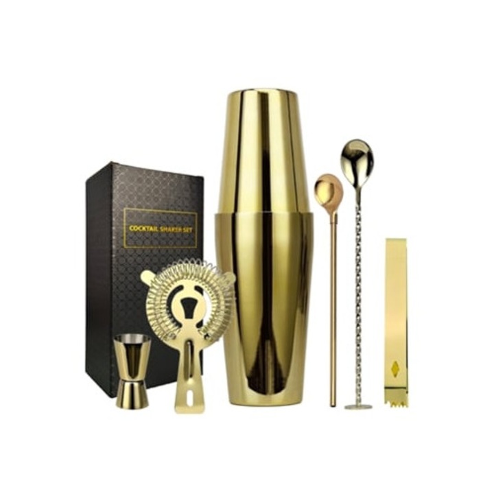 Slowmoose Gold Boston shaker szett, 6 darabos