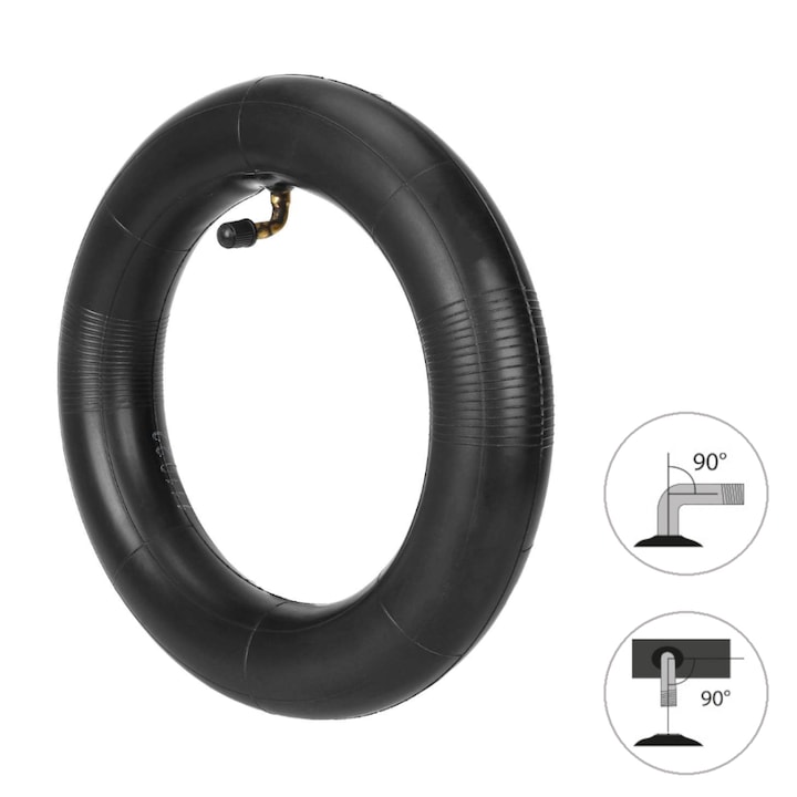 10x2.5" Vent 90/90 cső Techlife X7 / Kugoo M4 / KuKirin G2 Master / G2 MAX / G3 PRO számára