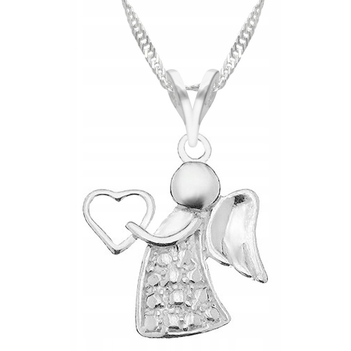 Colier Dama, Larezo, Motiv Inger, Argint 925, Lungime Reglabila 42 cm, Bijuterie Perfecta Pentru Cadou, Argintiu