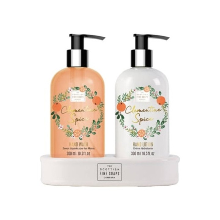 Szappan és kézápoló szett, SCOTTISH FINE SOAPS, Fűszeres alma, 600 ml