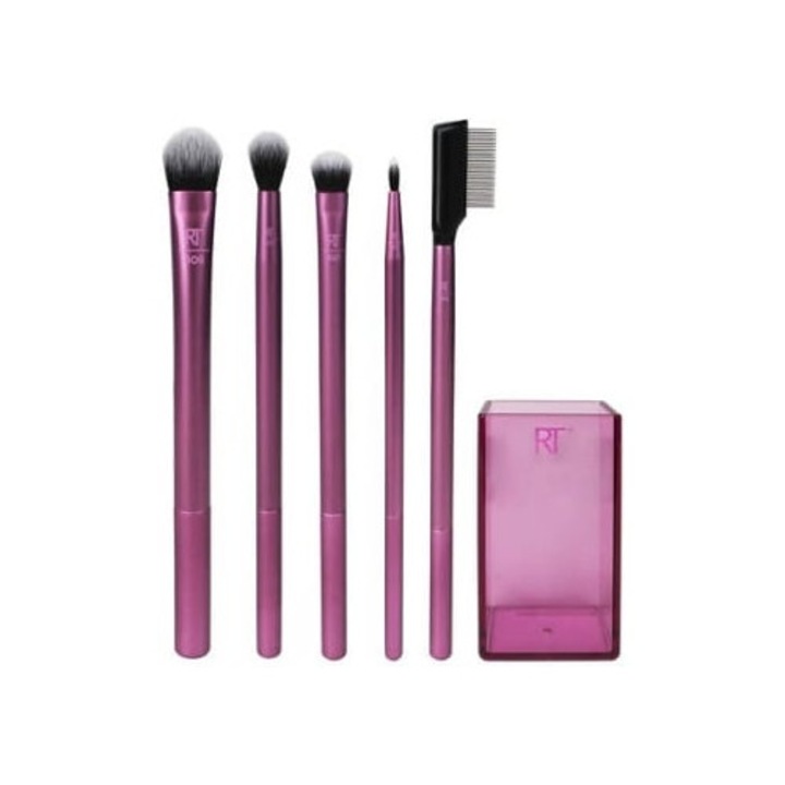 Set pensule machiaj pentru ochi Real Techniques