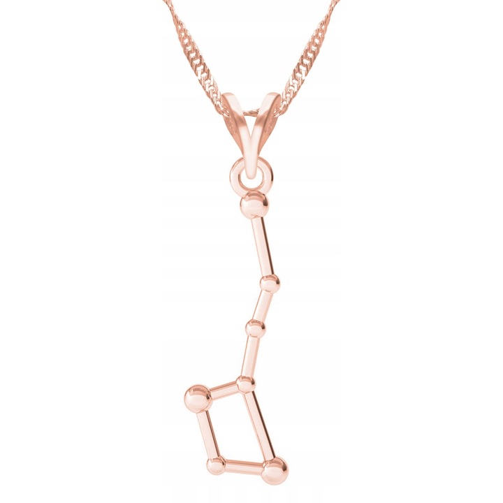 Colier Dama Larezo Motiv Constelatie, Roz, 42 CM