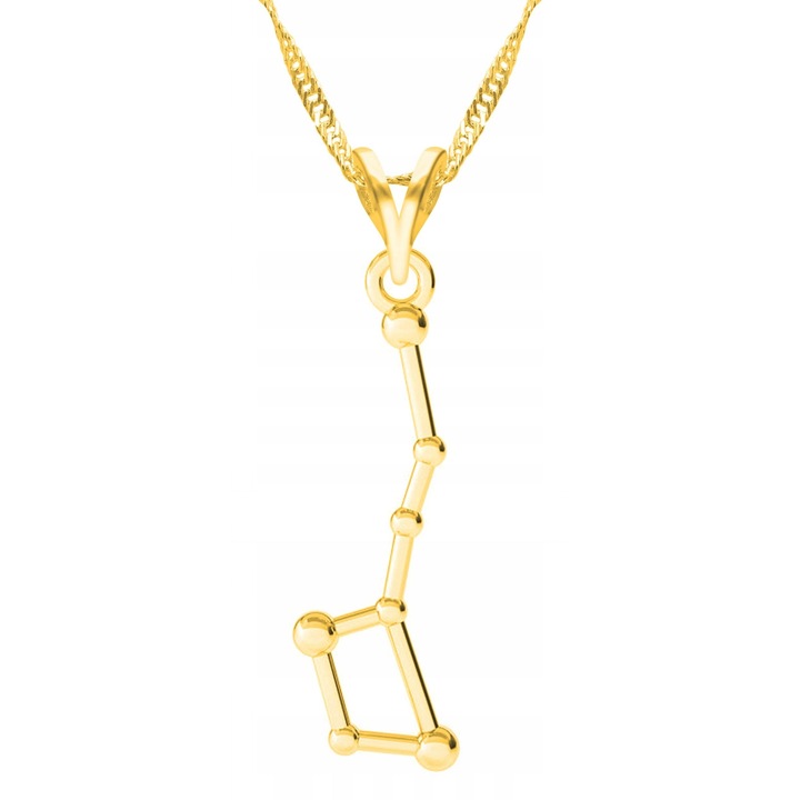 Colier Dama Larezo Motiv Constelatie, Auriu, 42 CM