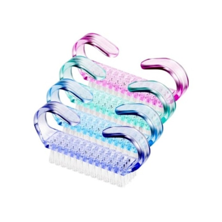 Комплект четки за почистване на нокти 6.6x1.3x3.5cm, многоцветен
