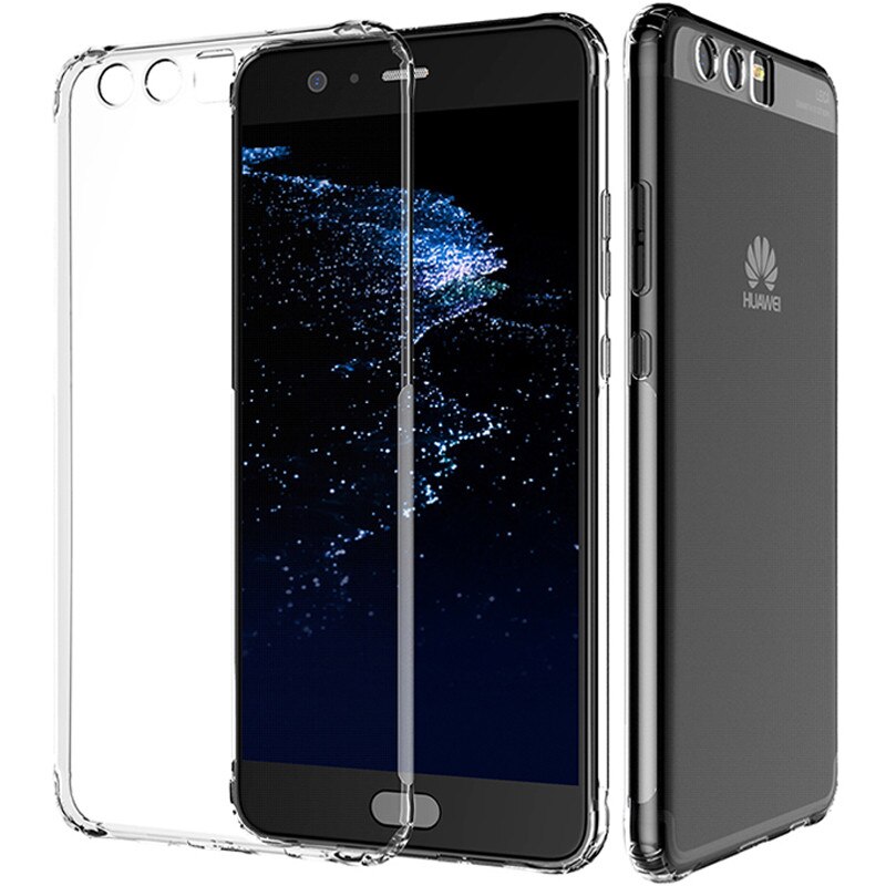 Husa de protectie silicon PROTECTS pentru Huawei P10, Transparent