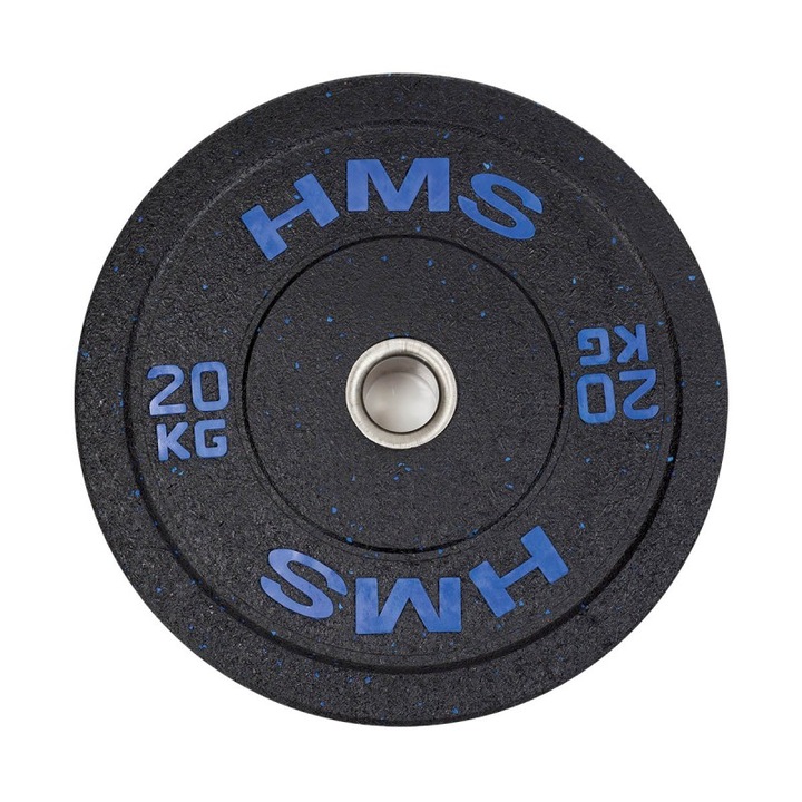 Гумен диск HMS HTBR20, 20 кг, 51 мм, Черен/Син
