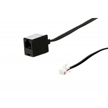 Cablu prelungitor telefon RJ12, 6p6c, mama - tata, 15 metri Cablu prelungitor telefon RJ12, 6p6c, mama - tata, 15 metri