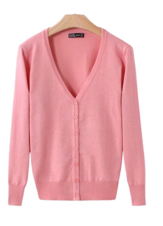 Cardigan tip pulover, XL, lungime 57 cm, bust 96 cm, latime umeri 40 cm, lungime maneca 56 cm, maneca lunga, croiala lejera, tricotat, bumbac, confortabil, elegant, perfect pentru primavara si toamna