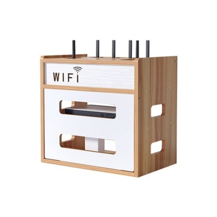 Кутия за съхранение на WiFi рутер, комплект, декоративна, 30x15x10см