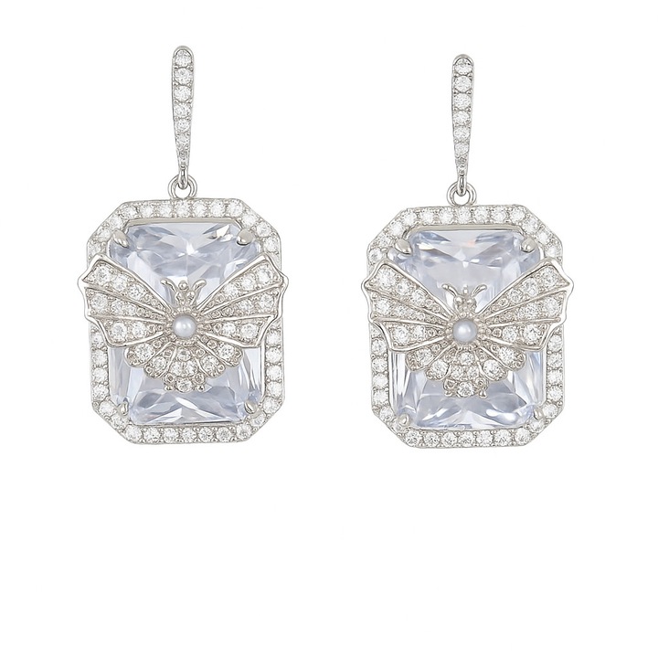 Cercei zirconii Luxurious Butterfly