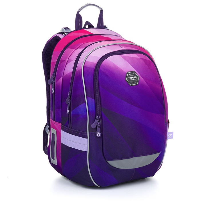 Ghiozdan Magenta Topgal CODA 24007, ergonomic, 2 compartimente
