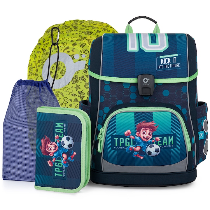 Set ghiozdan școlar TOPGAL AIRA 25011, 3 piese, multicolor, design tematic
