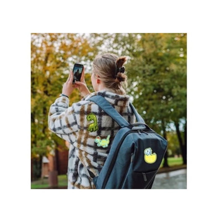 Hímzett dinoszaurusz foltok, barkács kiegészítők, modern design, szett