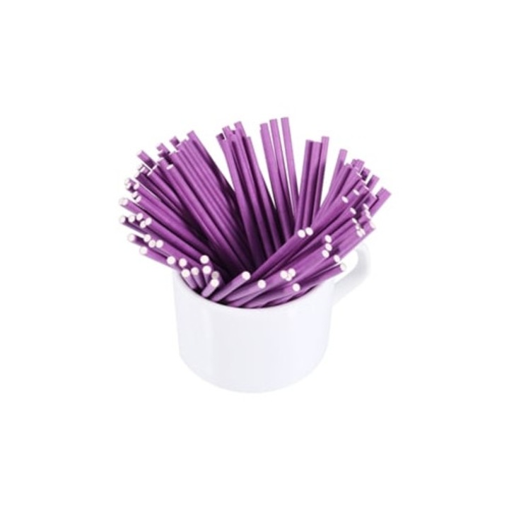 Folii colorate pentru lollipopuri, set de 100 bucati, hartie rezistenta, ideal pentru prajituri si mestesuguri DIY