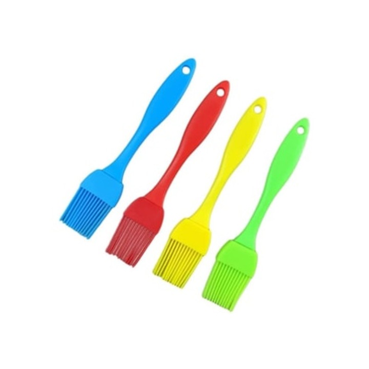 Set de 4 pensule din silicon rezistente la caldura, nonaderente, pentru gatit, copt, ulei, unt, sos de barbecue