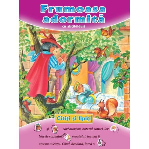 Cititi si lipiti - Frumoasa adormita cu abtibilduri