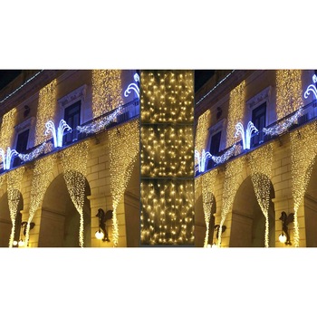 Perdea Luminoasa Exterior Imperiala Maxi 3200 Leduri cauciucata, 10 m inaltime x 3 m latime, lumina calda, protectie maxima exterior IP 65, interconectabila, Instalatii Craciun Perdea Luminoasa Exterior Imperiala Maxi 3200 Leduri cauciucata, 10 m inaltime x 3 m latime, lumina calda, protectie maxima exterior IP 65, interconectabila, Instalatii Craciun