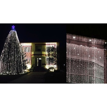 Perdea Luminoasa Exterior Imperiala Maxi 3200 Leduri, 10 m inaltime, lumina alba, Instalatii Craciun Perdea Luminoasa Exterior Imperiala Maxi 3200 Leduri, 10 m inaltime, lumina alba, Instalatii Craciun