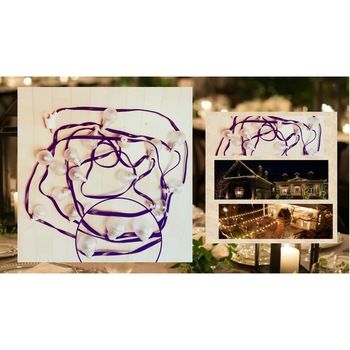 Ghirlanda Luminoasa de Exterior, Lumina calda, 38 m Lungime, cu 114 Becuri Standard, Glob Transparent Ghirlanda Luminoasa de Exterior, Lumina calda, 38 m Lungime, cu 114 Becuri Standard, Glob Transparent