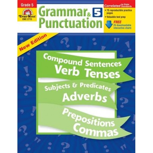 Grammar & Punctuation, Grade 5, Evan-Moor Educational Publishers, Jo Ellen Moore