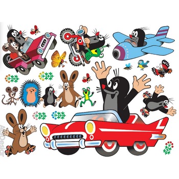 Sticker perete - Cartita si masinutele (85 cm x 65 cm) Sticker perete - Cartita si masinutele (85 cm x 65 cm)