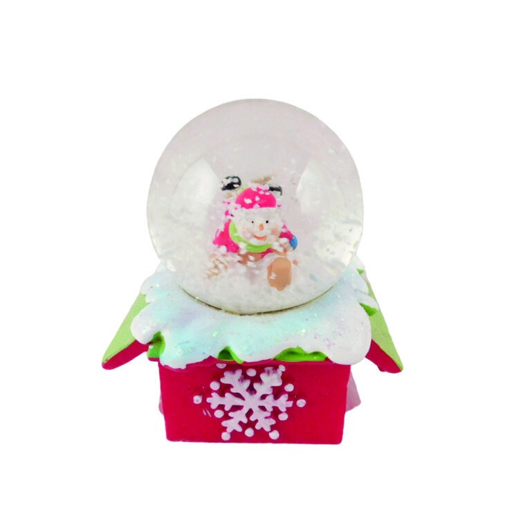 Globulet cu zapada si fig. Om de zapada - 8 cm