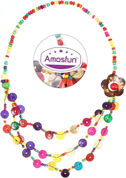 Colier stratificat cu margele de lemn, colier african pentru femei, bijuterii cu margele gros, colier african domnisoara, personalitate din lemn