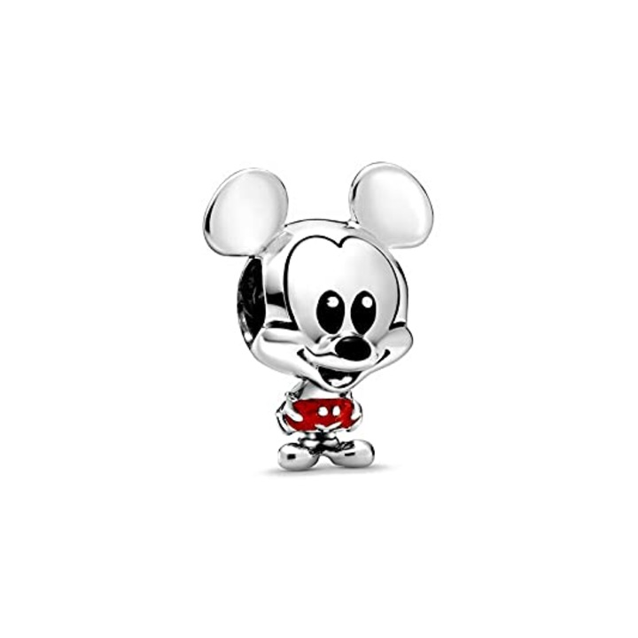 925 ezüst Charms Pandora Charm karkötőkhöz nyakláncokhoz nőknek, lógó medál gyöngyök, ADAIVIUME, 1-Mickey Charm