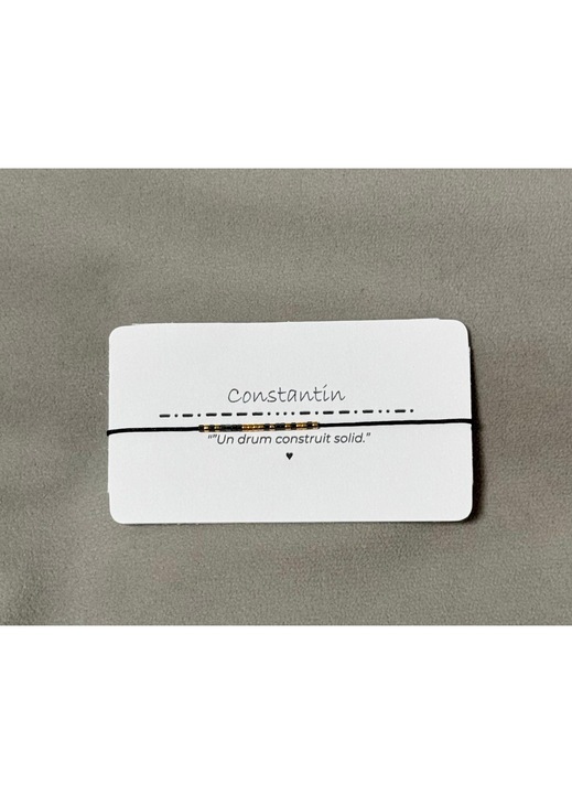 Bratara Cod Morse – Constantin