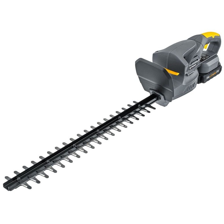 Foarfeca pentru gard viu cu acumulator, 2Ah, x2 baterii, 15mm, lungime 45cm, Powermat