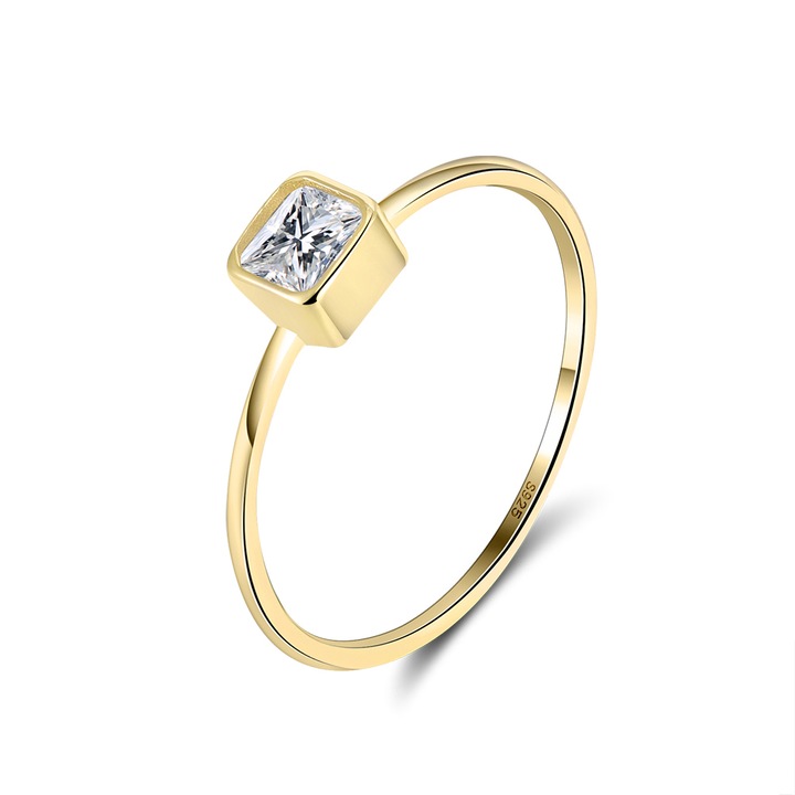Inel argint 925 placat cu aur 14K, BeSpecial, IRR12