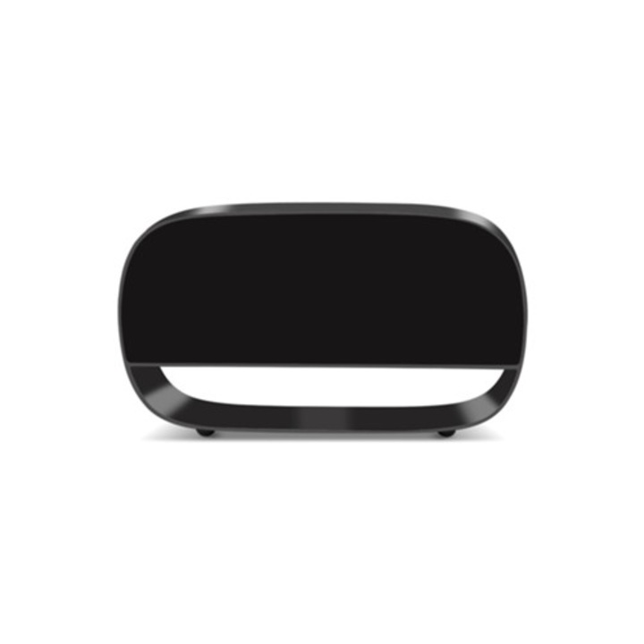 Nagy LED-es digitális dekoróra, érintőképernyős, USB töltés, fekete