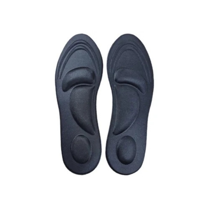 Branturi unisex din spuma moale, respirabile, absorbante de transpiratie, suport pentru arc, negre