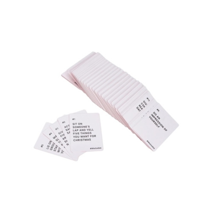 Társasjáték, szórakoztató kihívás partikra, verseny felnőtteknek, angol nyelvű utasítások