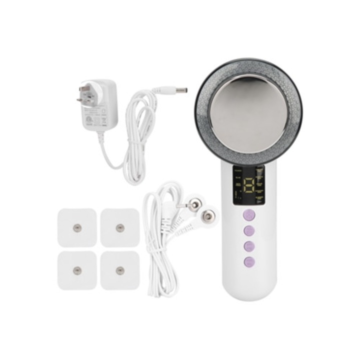 Aparat de slabire 3 in 1 cu EMS, infrarosu de mare, LED, alb