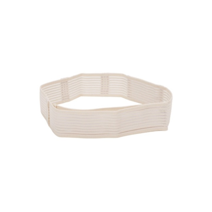 Curea elastica de fixare bej pentru cateter de dializa peritoneala