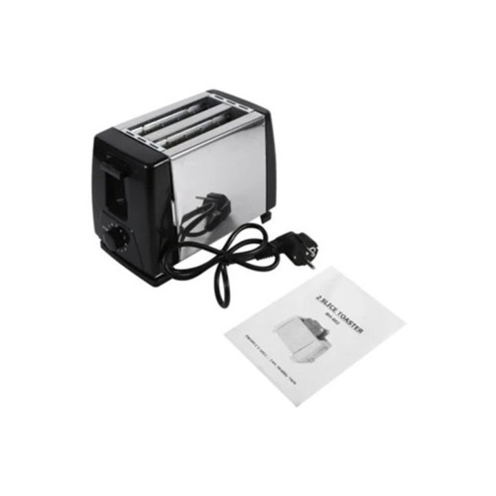 Prajitor de paine 750W, inox, 2 felii, priza EU 220V