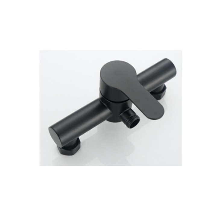 Baterie sanitara dus din otel inoxidabil, neagra, Hfd