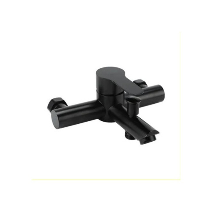 Санитарен смесител за баня и душ, черен инокс, HFD