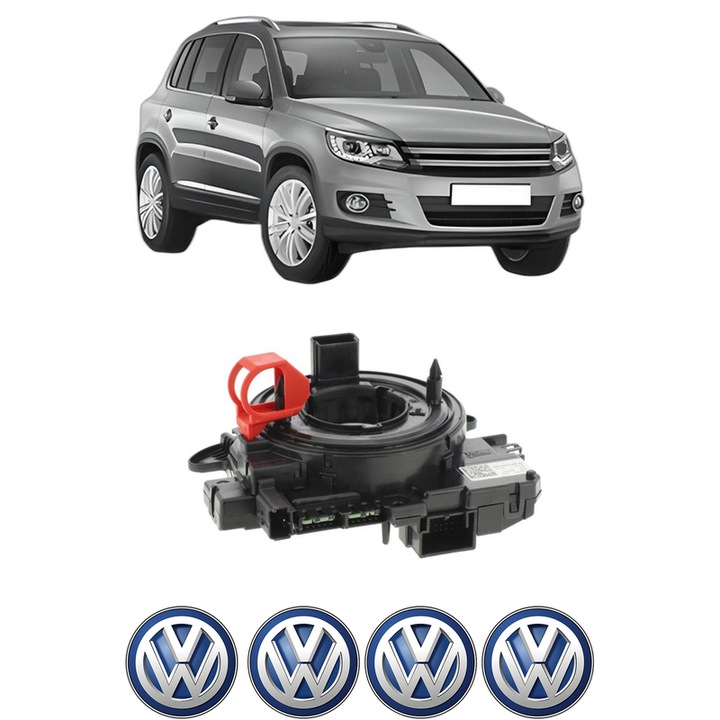 Spirala Airbag Pentru Volan Volkswagen TIGUAN (5N_) din 2007-2018, Auto, 4x Stickere auto cu Volkswagen