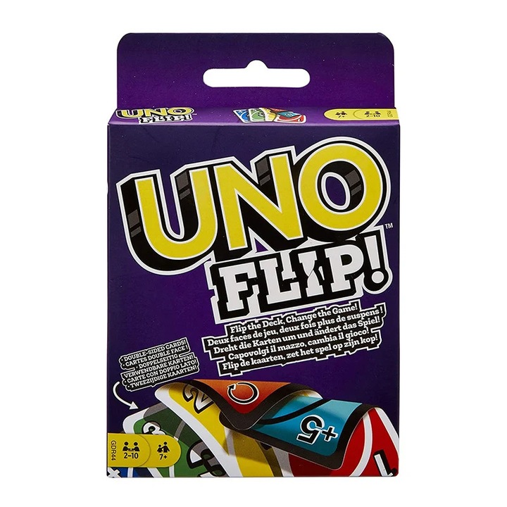 MATTEL UNO Flip társasjáték, 7 éves kortól ajánlott