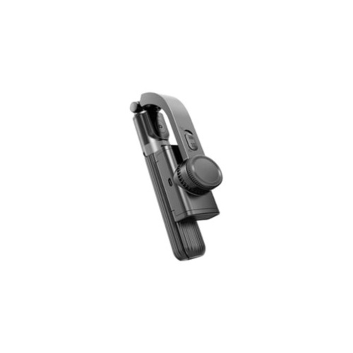 Stabilizator de imagine pentru telefon, Shake-Proof, stabilizare avansata, utilizare manuala, negru